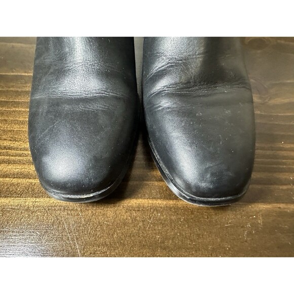 Sam Edelman Dalma Black Leather Studded Harness Chelsea Ankle Boots Women 8 - Picture 7 of 13